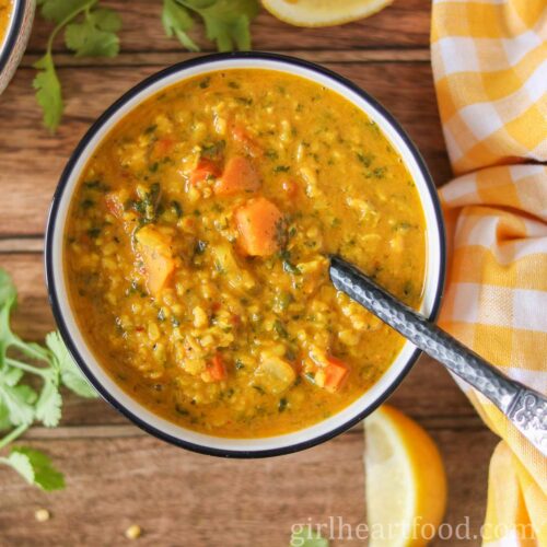 Yellow Split Mung Bean Soup With Coconut Milk Girl Heart Food