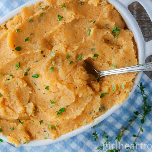 Brown Butter Mashed Turnip (Rutabaga) With Roasted Garlic | Girl Heart ...