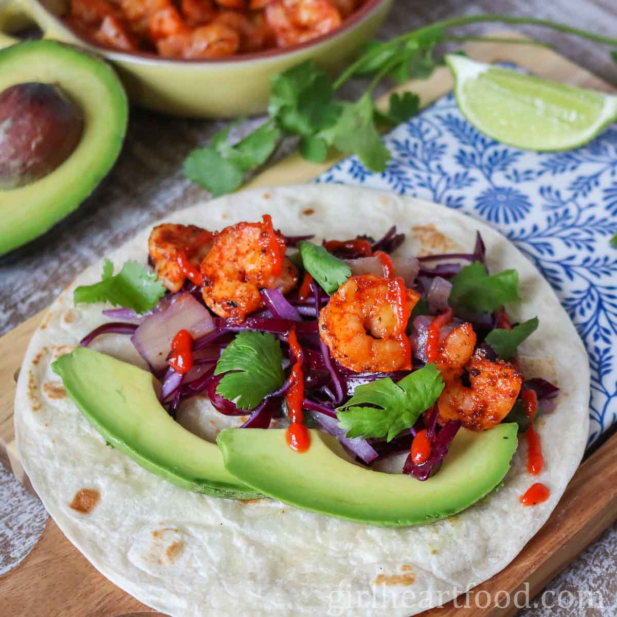 Easy Shrimp Tacos With Pineapple Slaw Girl Heart Food®