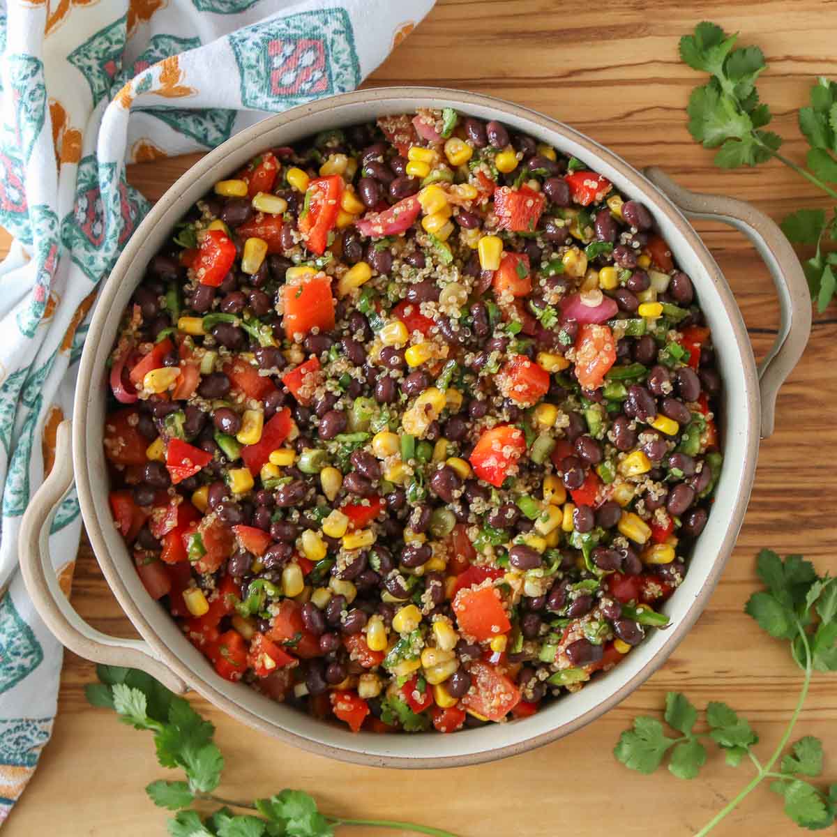 Corn and Black Bean Quinoa Salad | Girl Heart Food®