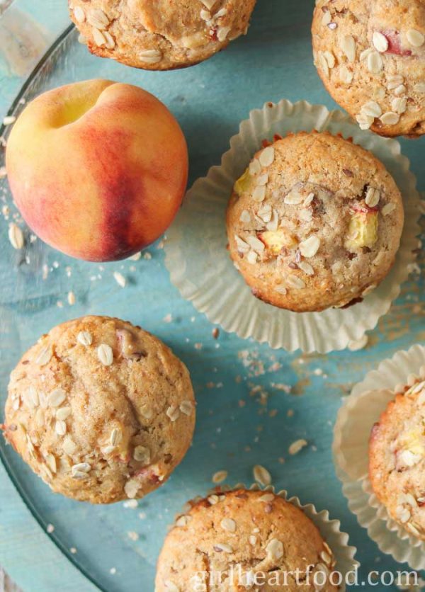 Peach Muffin Recipe Girl Heart Food®