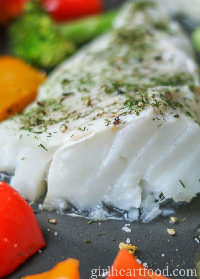 Oven Baked Cod with Lemon & Dill Girl Heart Food®