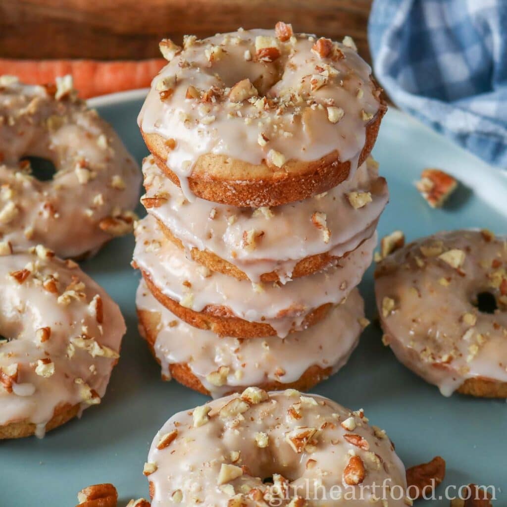 Baked Carrot Cake Donuts Girl Heart Food®