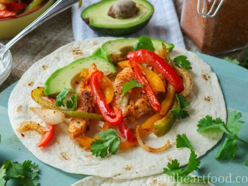 Fish Fajitas Made On A Sheet Pan In About 20 Minutes Girl Heart Food