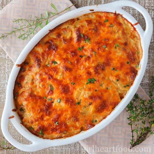 Easy Scalloped Potatoes | Girl Heart Food®