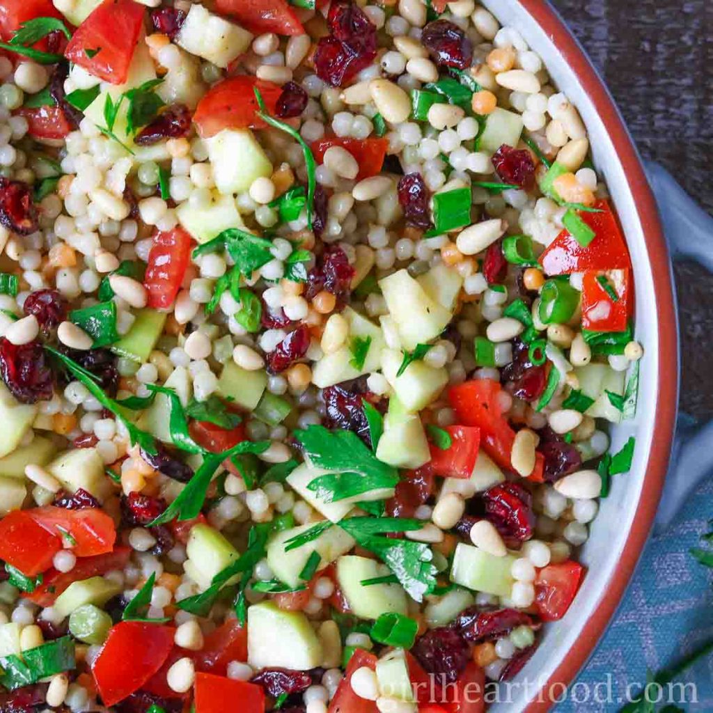Pearl Couscous Salad Recipe Girl Heart Food®