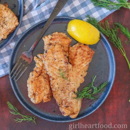 Pan Fried Cod | Girl Heart Food®