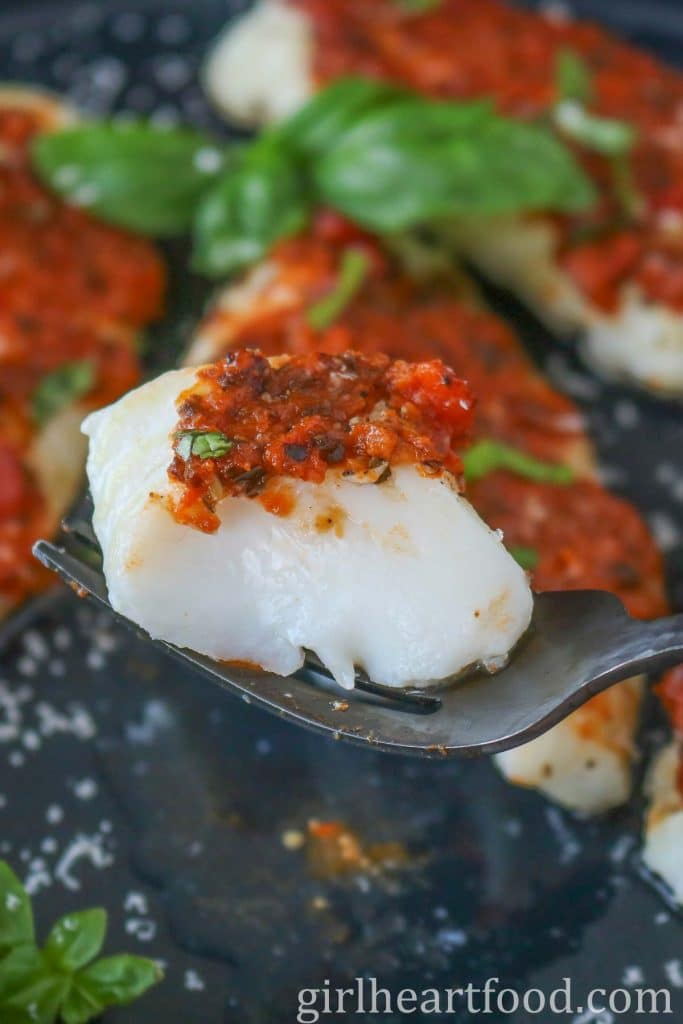 Pesto Cod Recipe (Just Four Ingredients) Girl Heart Food®