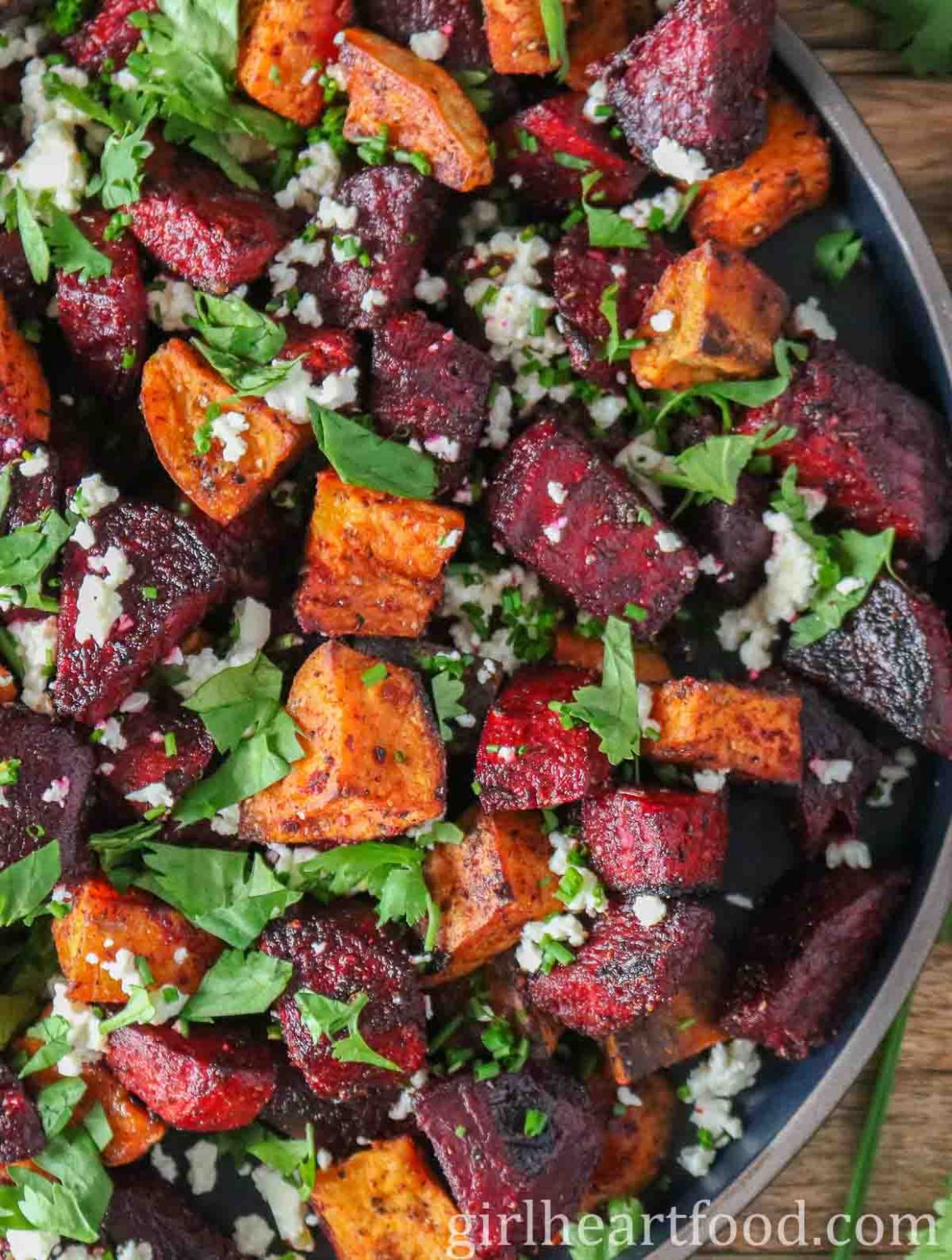 Roasted Beets and Sweet Potatoes | Girl Heart Food®