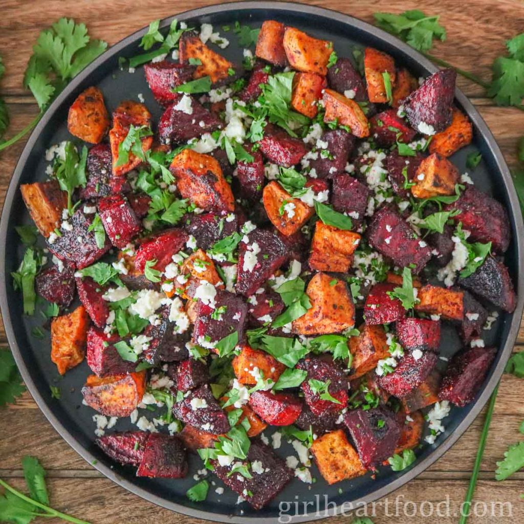 Roasted Beets and Sweet Potatoes Girl Heart Food®