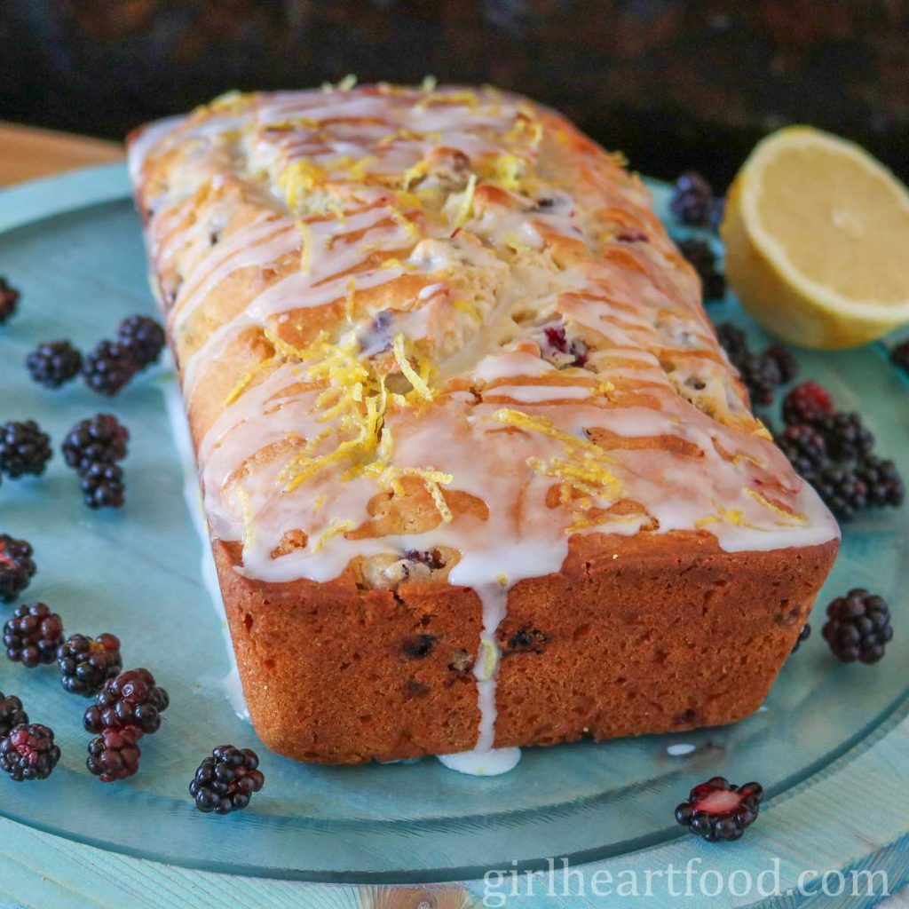 Blackberry Bread With Lemon | Girl Heart Food®