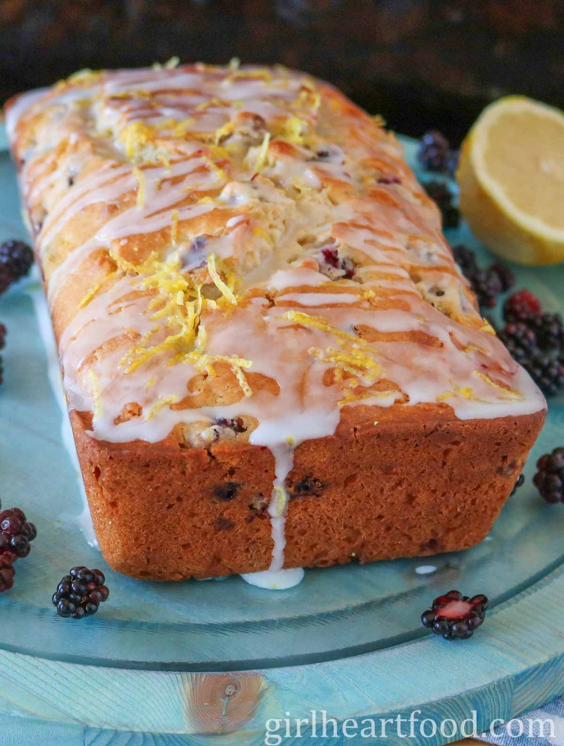 Blackberry Bread With Lemon | Girl Heart Food®