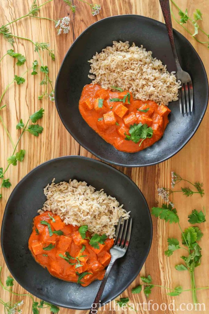 Vegetarian Butter Chicken Recipe (Butter Tofu) Girl Heart Food®