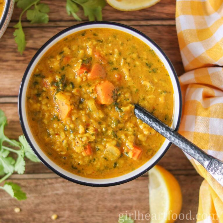 Yellow Split Mung Bean Soup With Coconut Milk | Girl Heart Food®