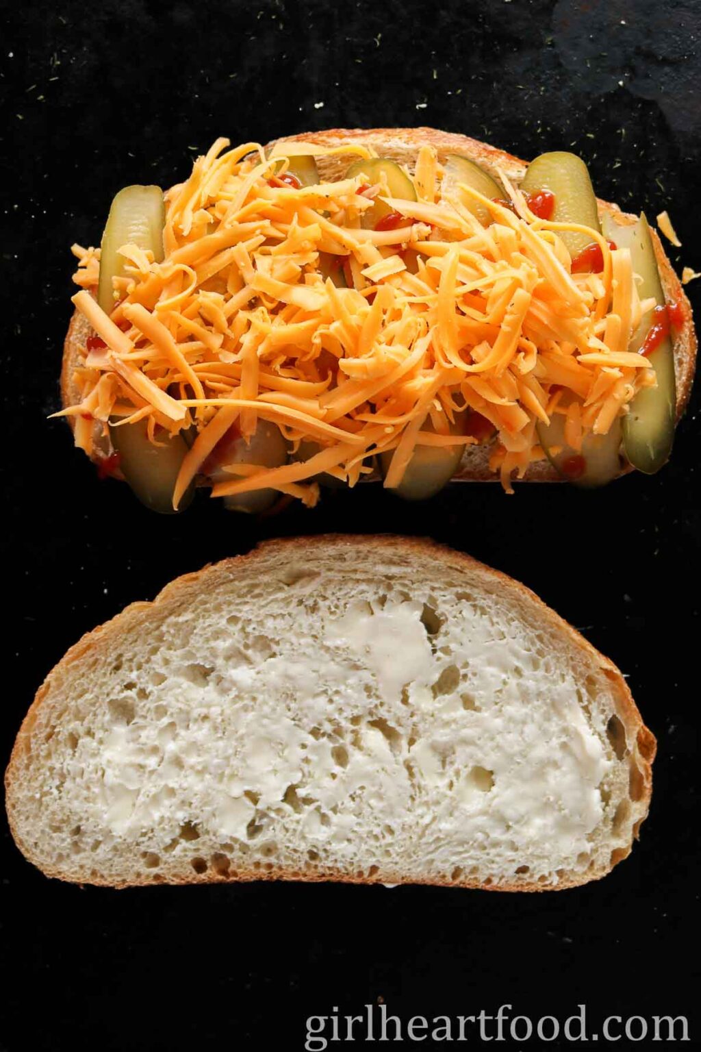 Pickle Grilled Cheese Sandwich Girl Heart Food®