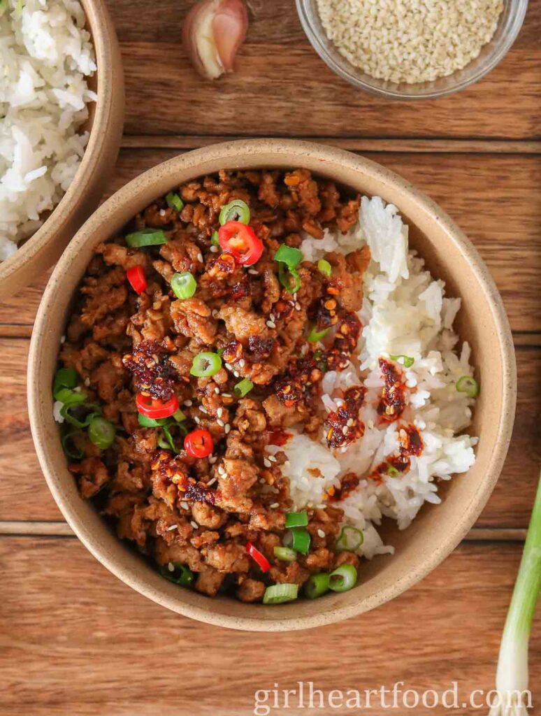 Ground Turkey Rice Bowls | Girl Heart Food®