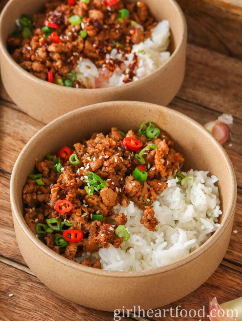 Ground Turkey Rice Bowls Girl Heart Food®