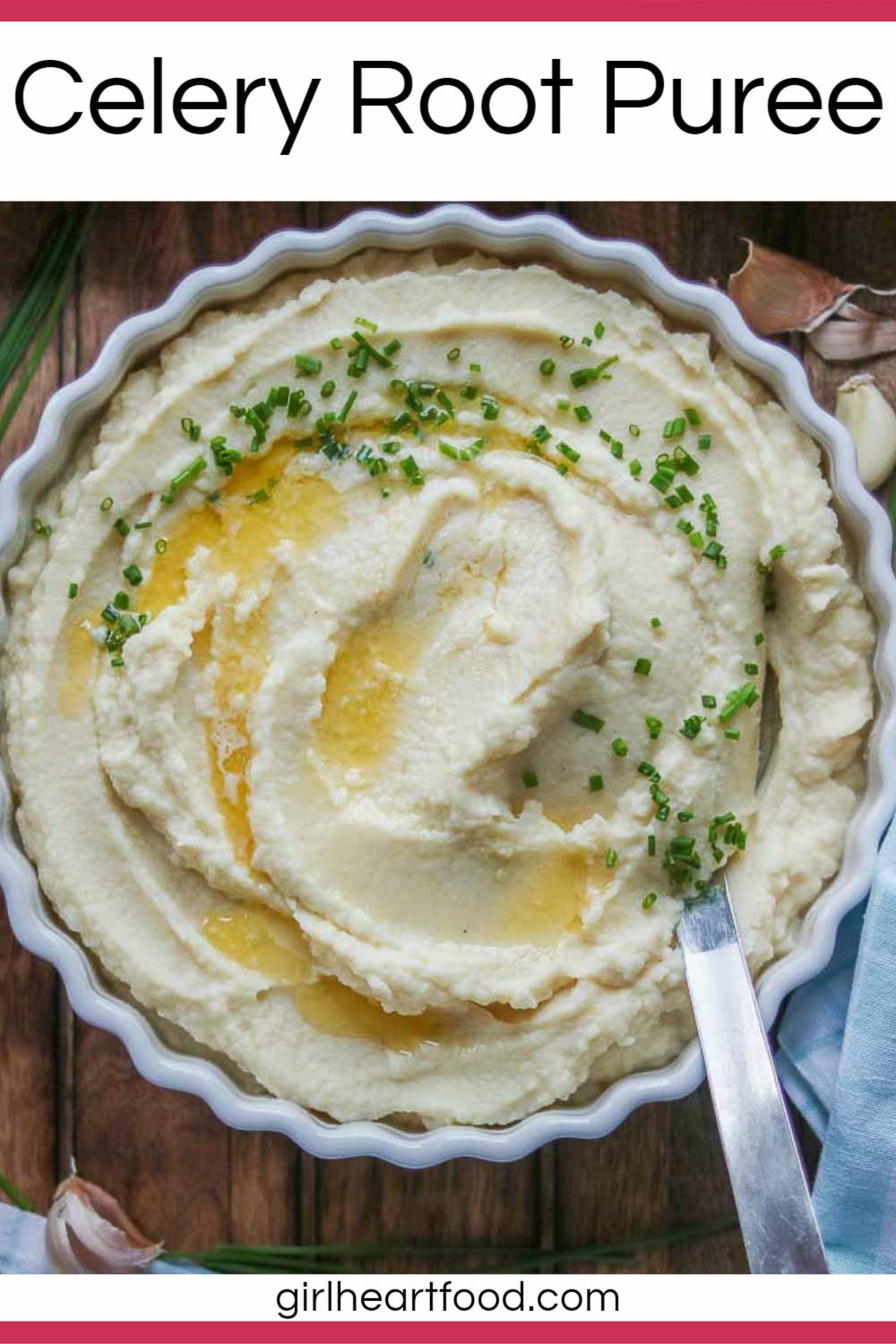 Celeriac Puree (Celery Root Puree) Girl Heart Food®