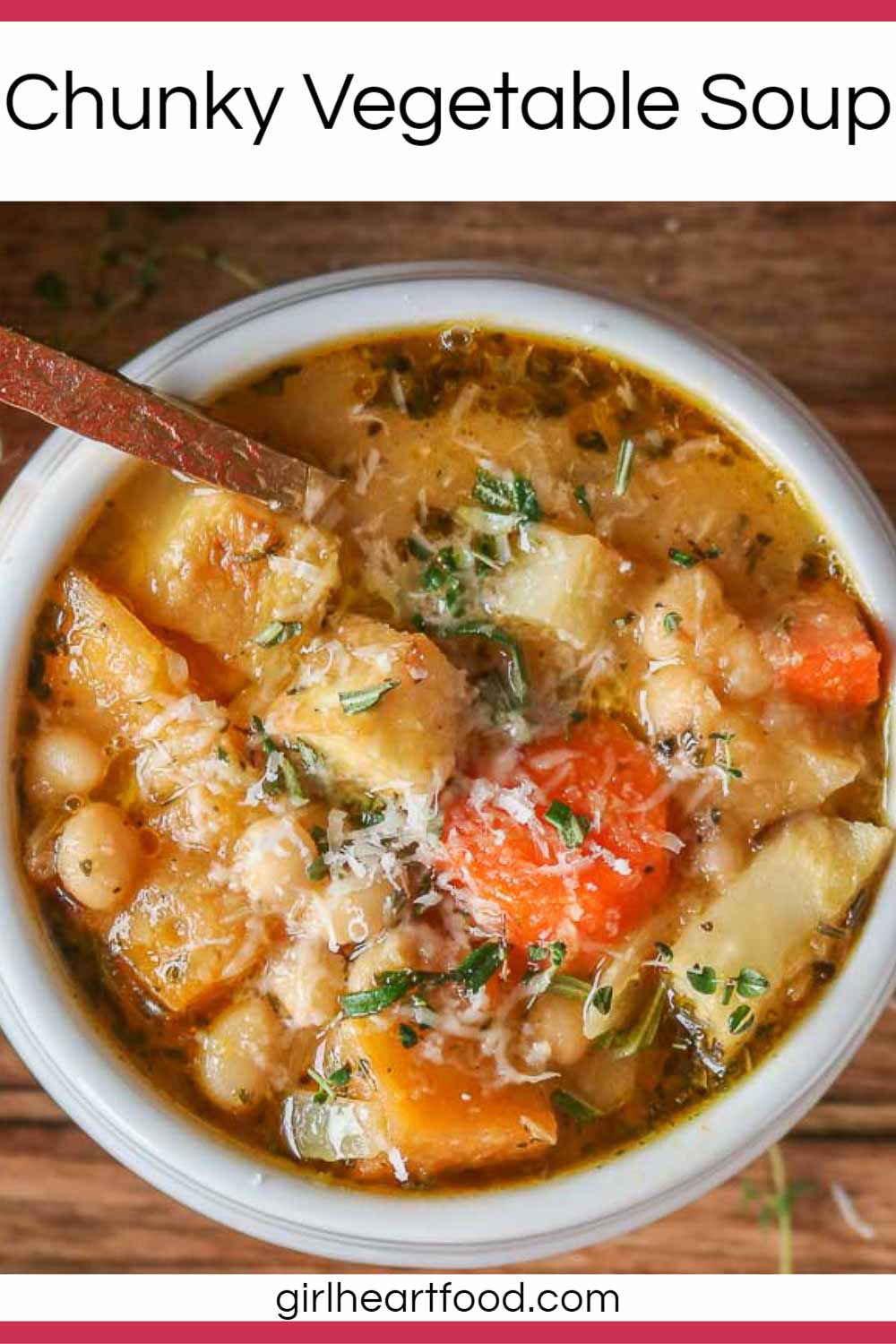 Chunky Vegetable Soup (With Roasted Root Veggies) Girl Heart Food®