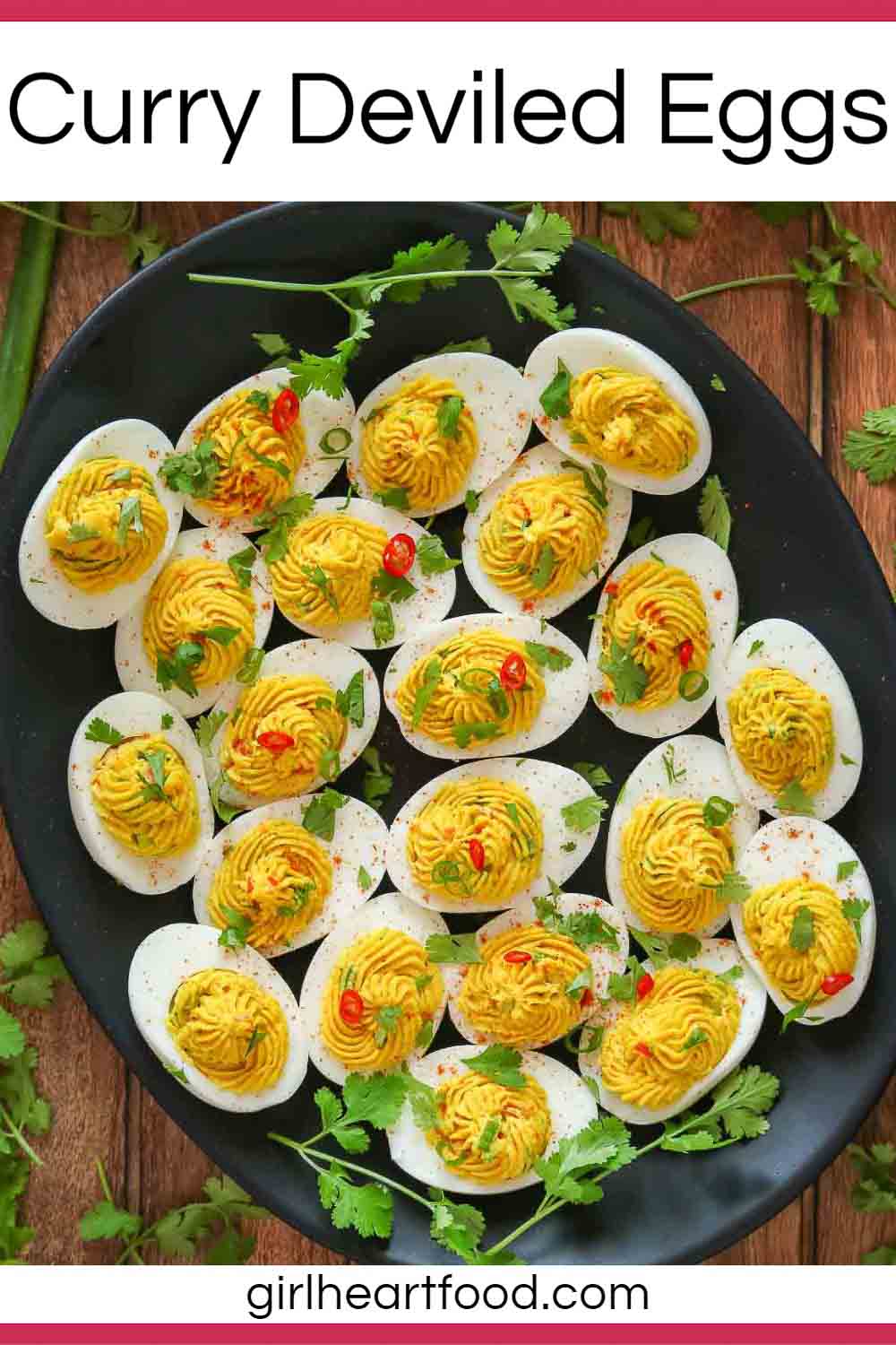 Curry Deviled Eggs Recipe | Girl Heart Food®