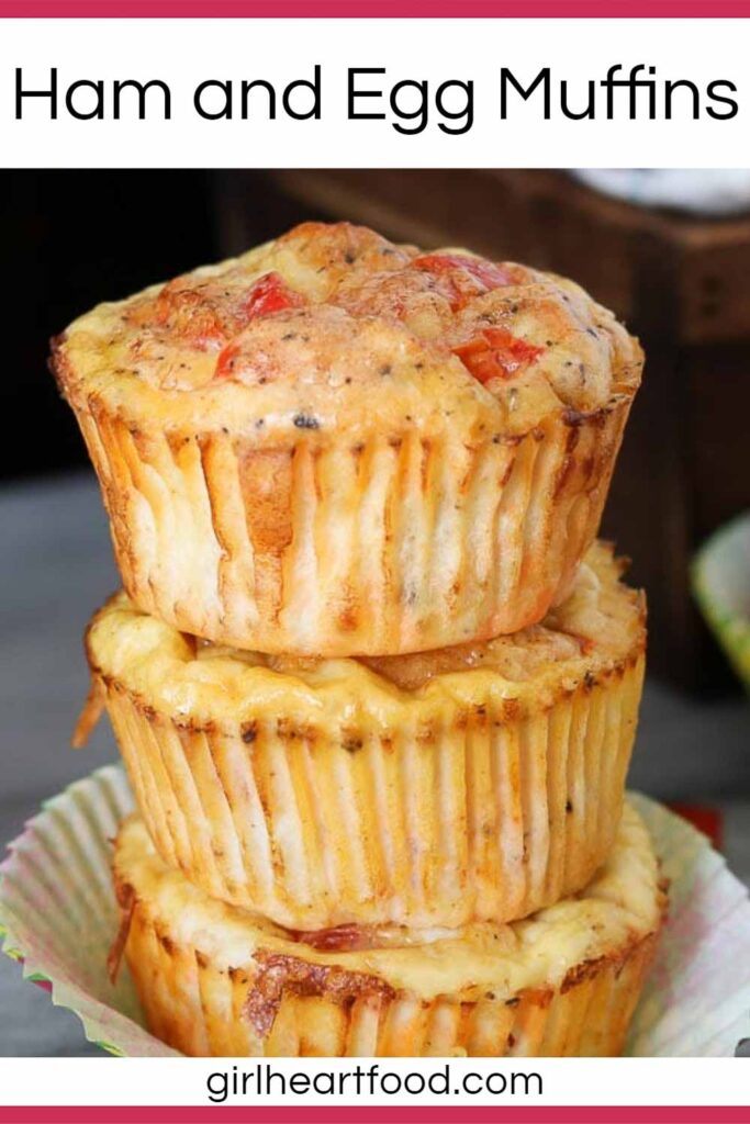 Ham and Egg Muffins (easy, hearty breakfast!) | Girl Heart Food®