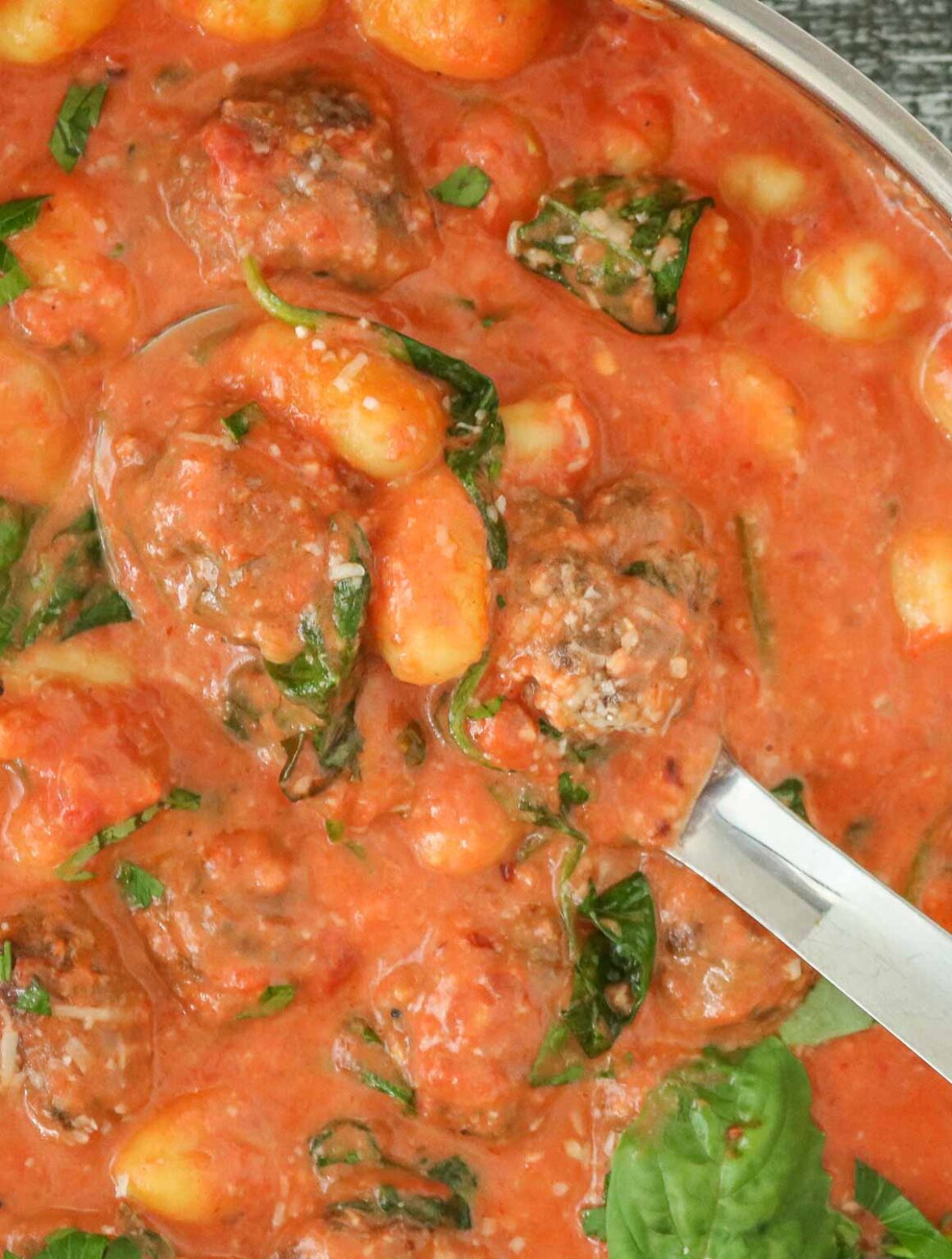 Gnocchi and Meatballs With Creamy Tomato Sauce Girl Heart Food®