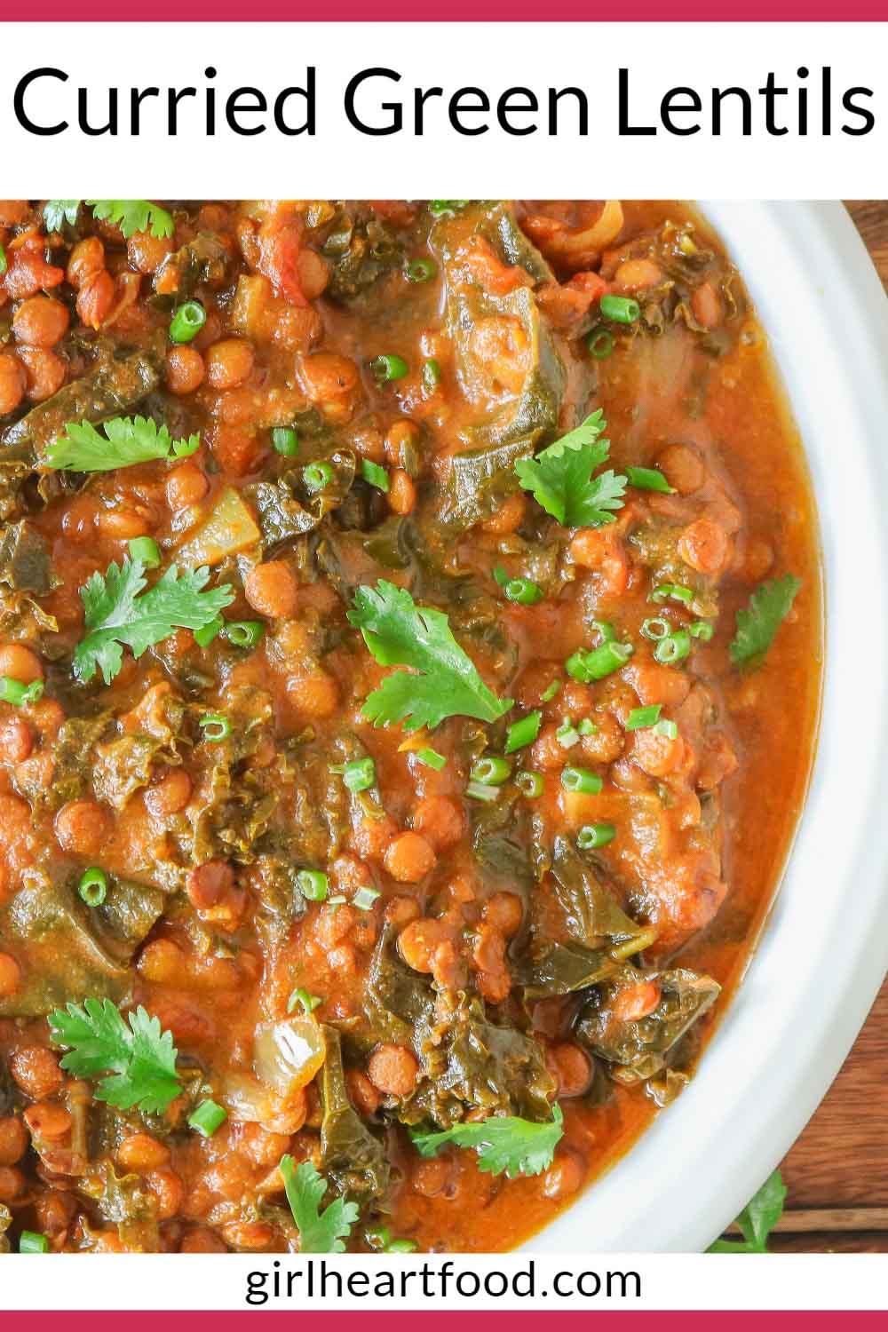 Curried Green Lentils (Slow Cooker Lentils) Girl Heart Food®