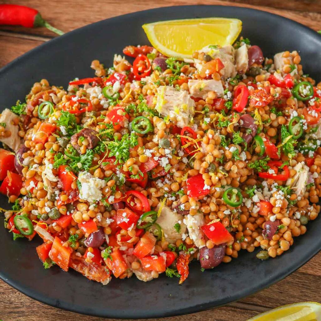 Tuna Lentil Salad Recipe Girl Heart Food®