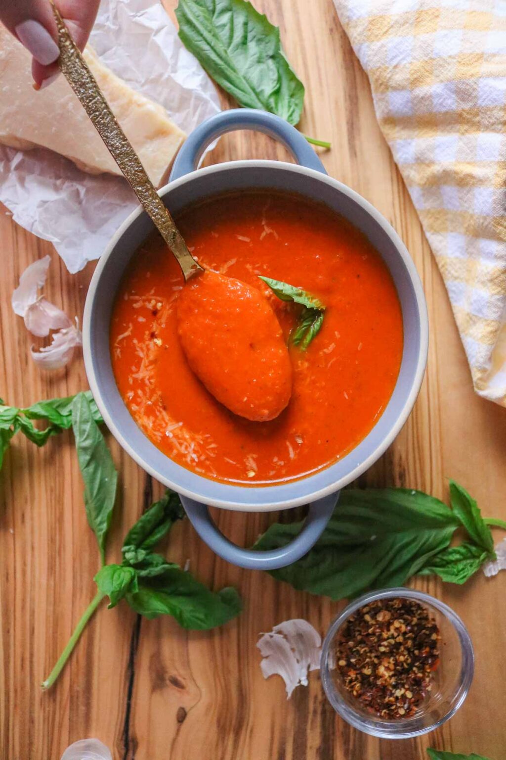 Creamy Tomato Basil Soup Using Canned Tomatoes Girl Heart Food®