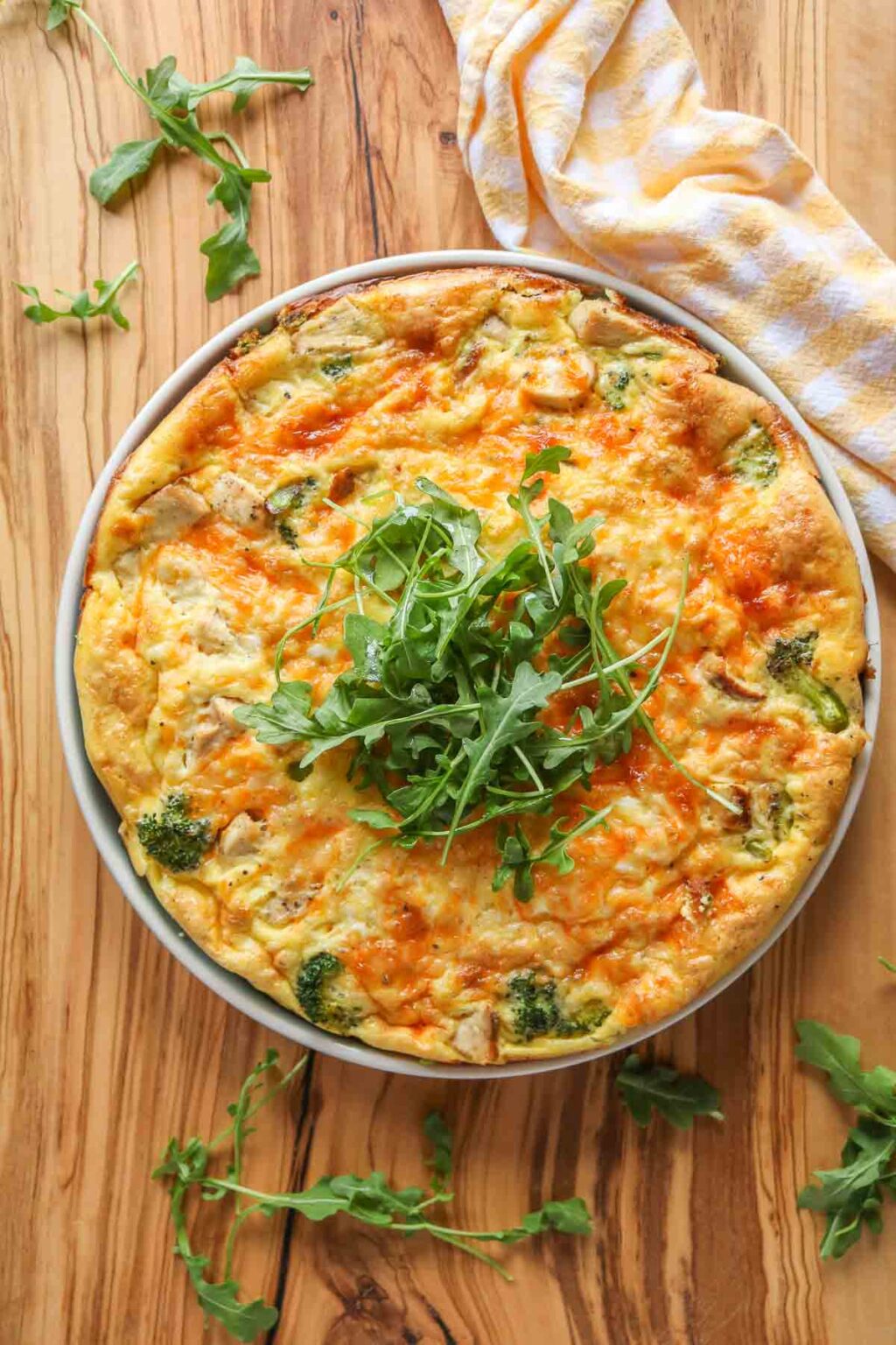 Broccoli Chicken Frittata Recipe Girl Heart Food®