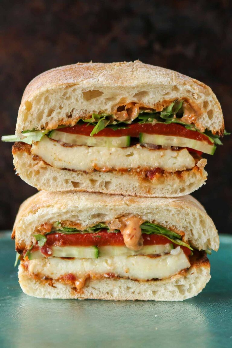 Halloumi Sandwich | Girl Heart Food®