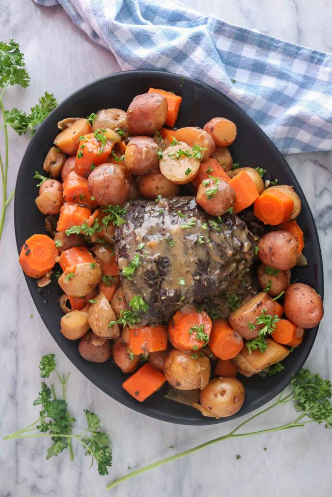 Slow Cooker Moose Roast and Vegetables Girl Heart Food®
