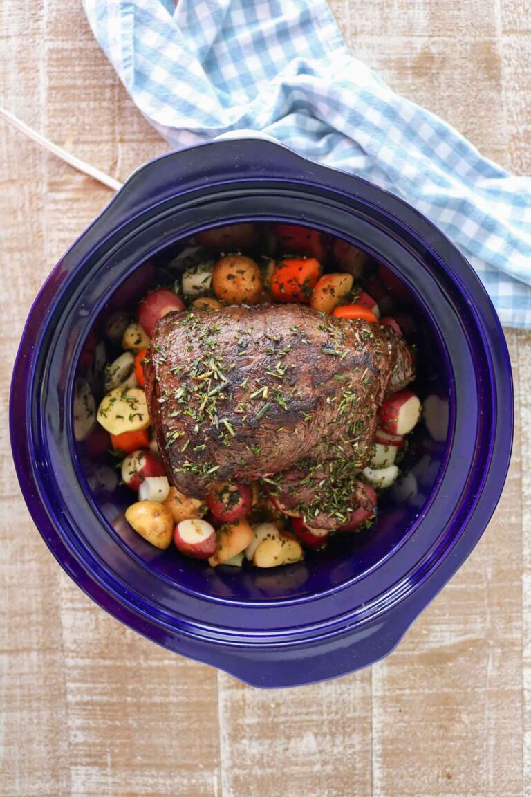Slow Cooker Moose Roast and Vegetables Girl Heart Food®