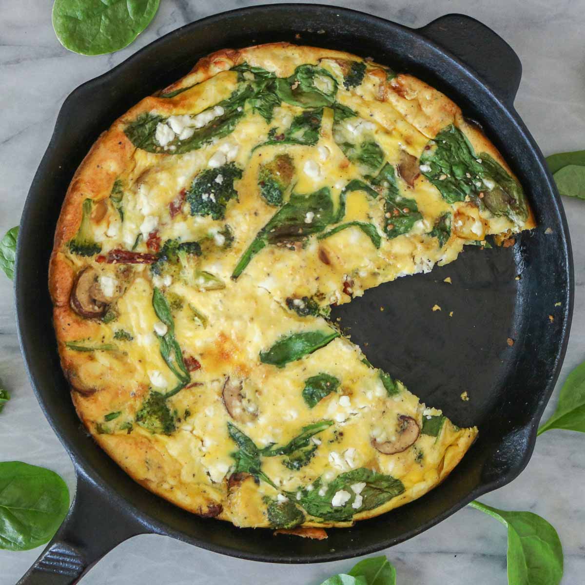 Vegetable Frittata | Girl Heart Food®