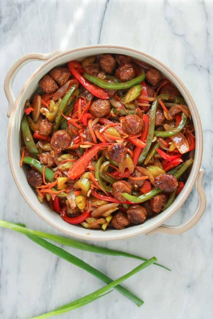 Sausage Stir-Fry | Girl Heart Food®