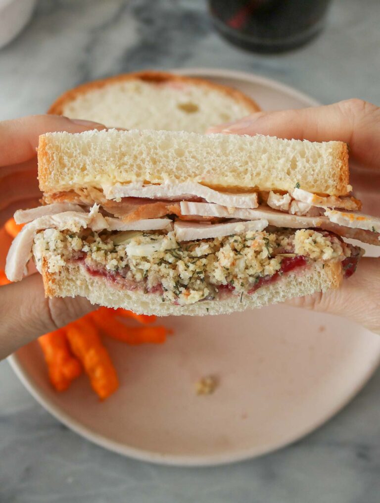 Turkey and Dressing Sandwich Girl Heart Food®