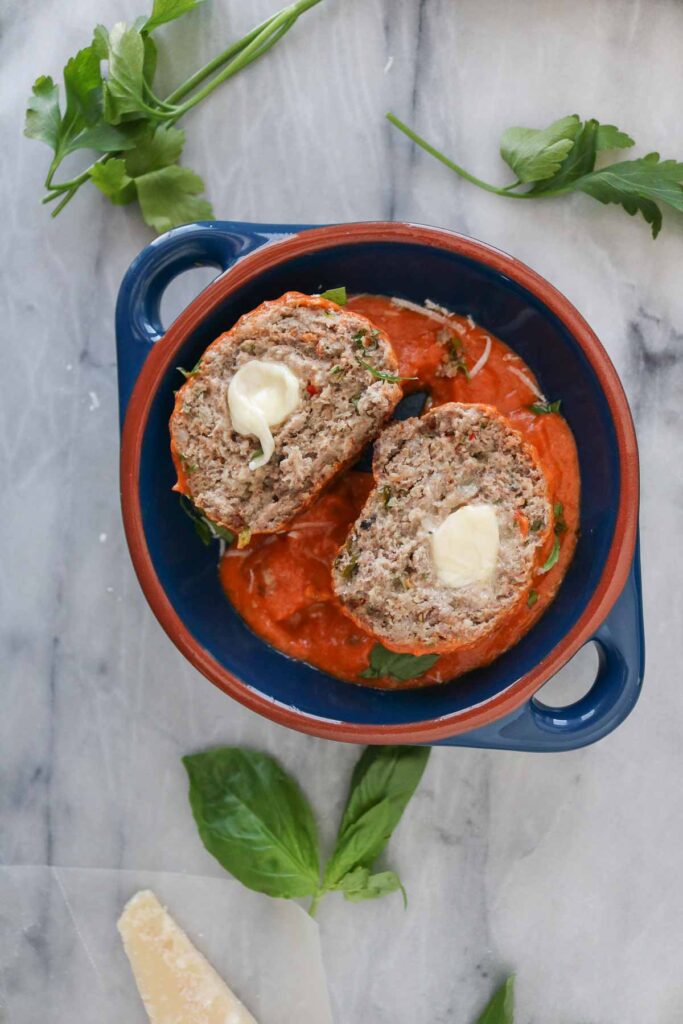 Cheesy Jumbo Meatballs Girl Heart Food®