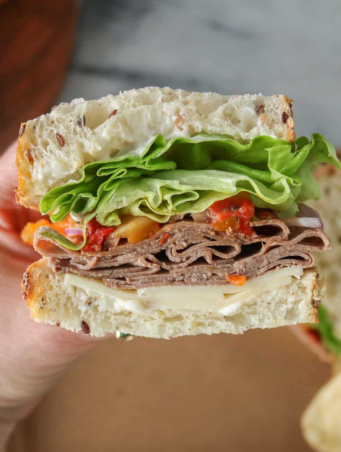 Cold Roast Beef Sandwich Girl Heart Food®