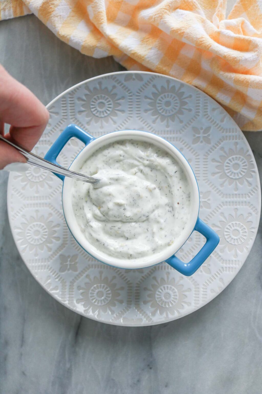 Lemon Dill Yogurt Sauce Girl Heart Food®