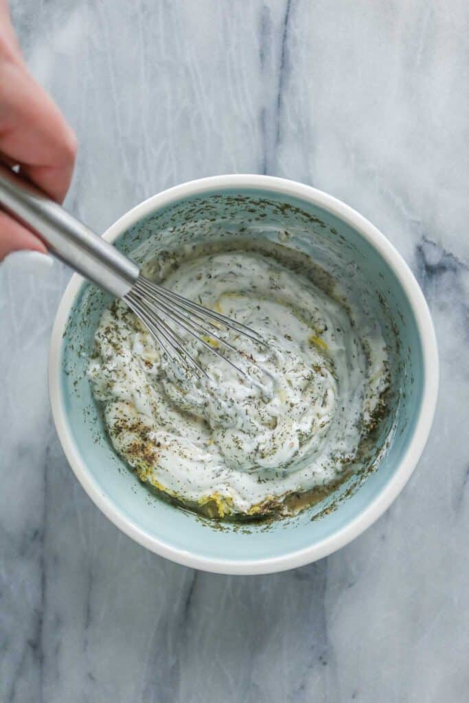 Lemon Dill Yogurt Sauce Girl Heart Food®
