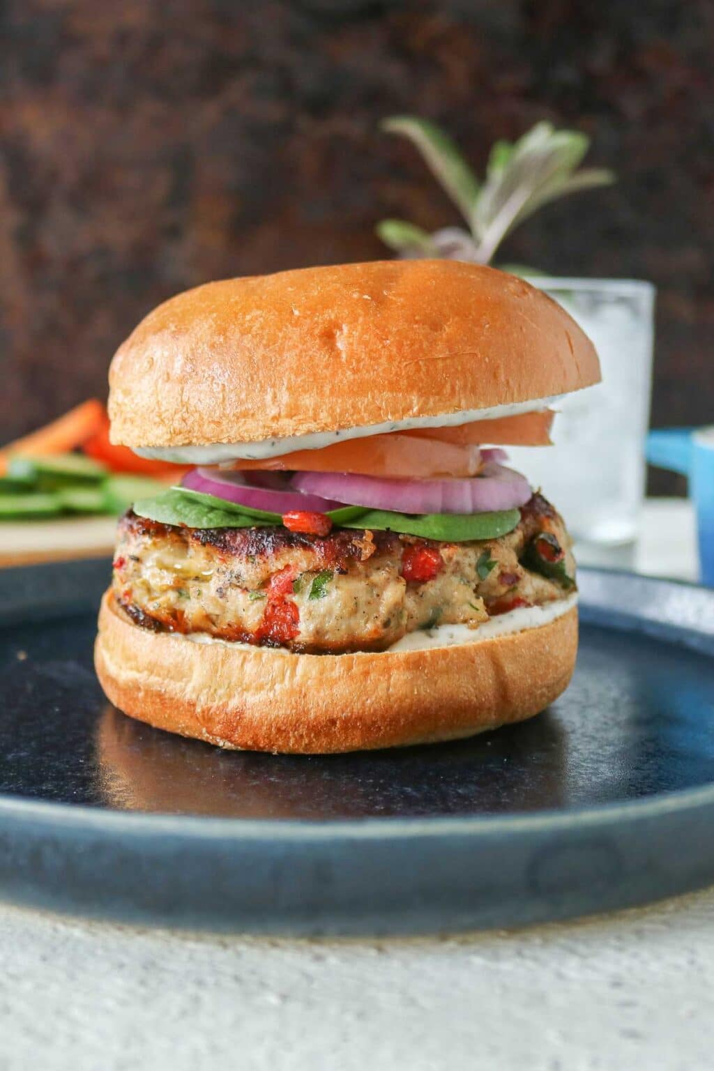 Mediterranean Ground Chicken Burgers | Girl Heart Food®