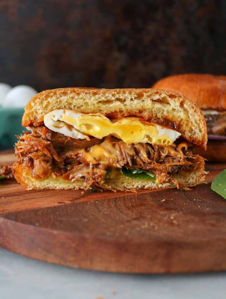 Pulled Pork Breakfast Sandwich Girl Heart Food®