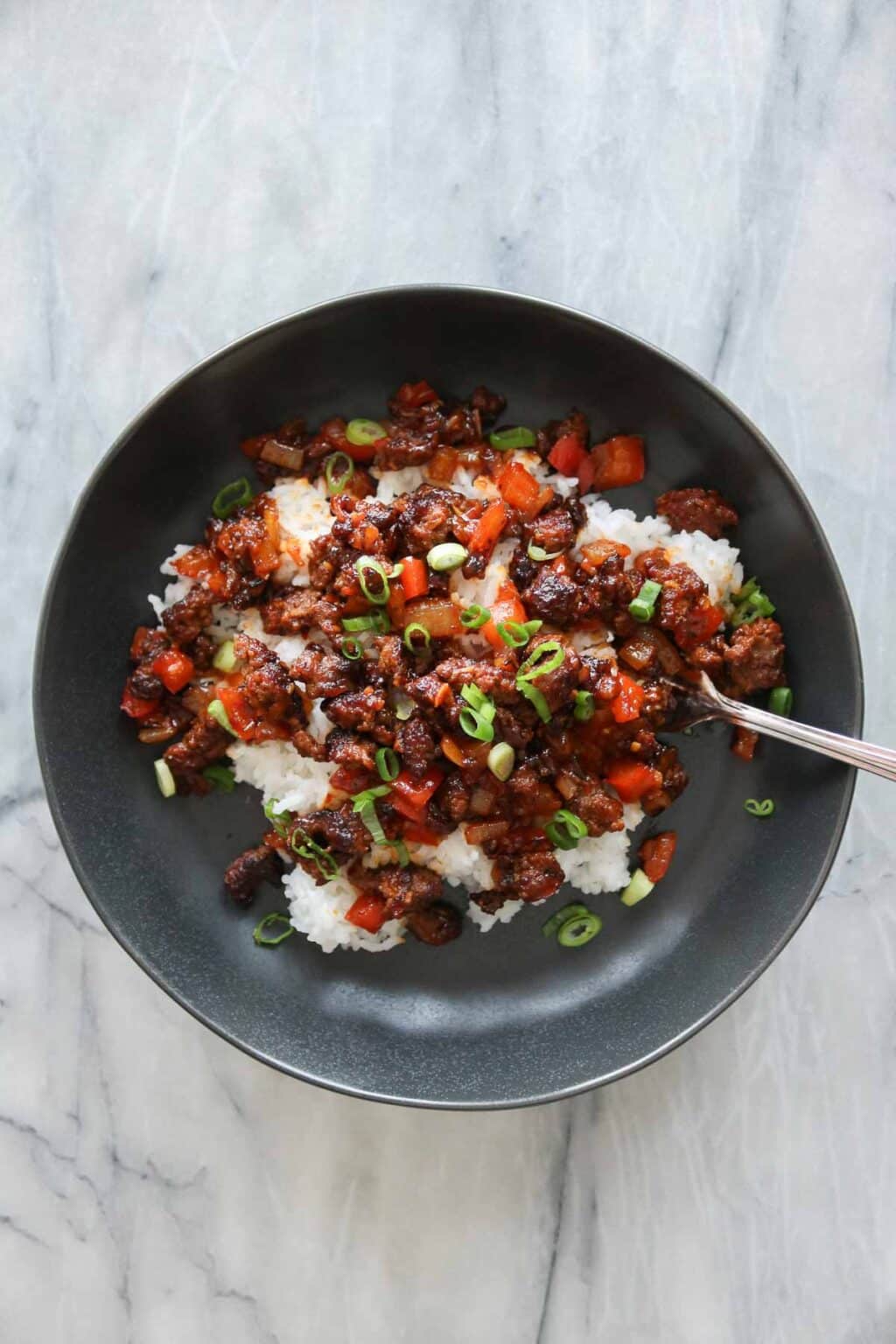 Spicy Ground Beef Rice Bowls Girl Heart Food®