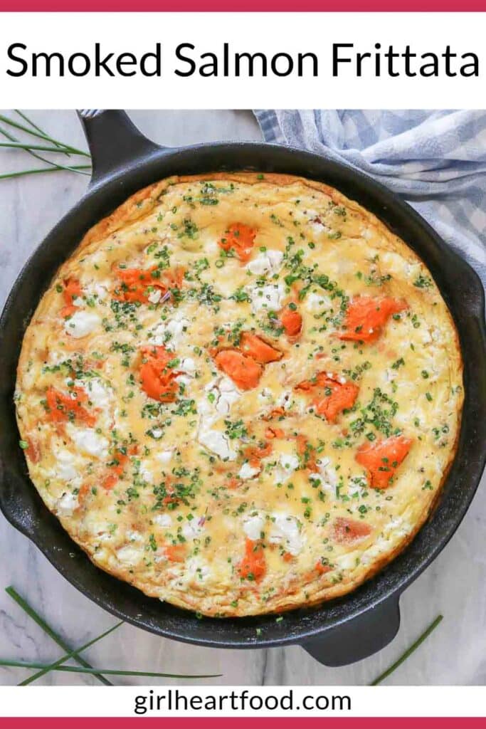 Smoked Salmon Frittata | Girl Heart Food®