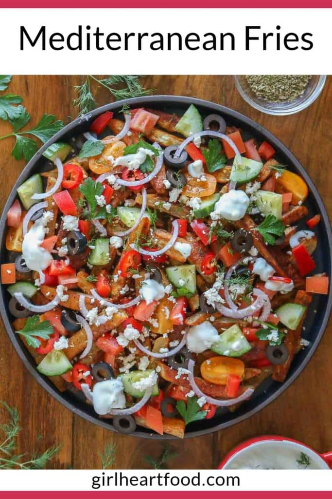 Plate of Mediterranean fries.